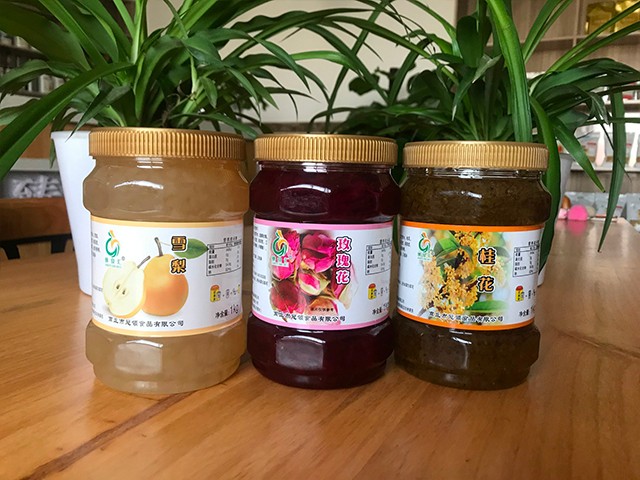 雪梨花茶、玫瑰花花茶、桂花花茶